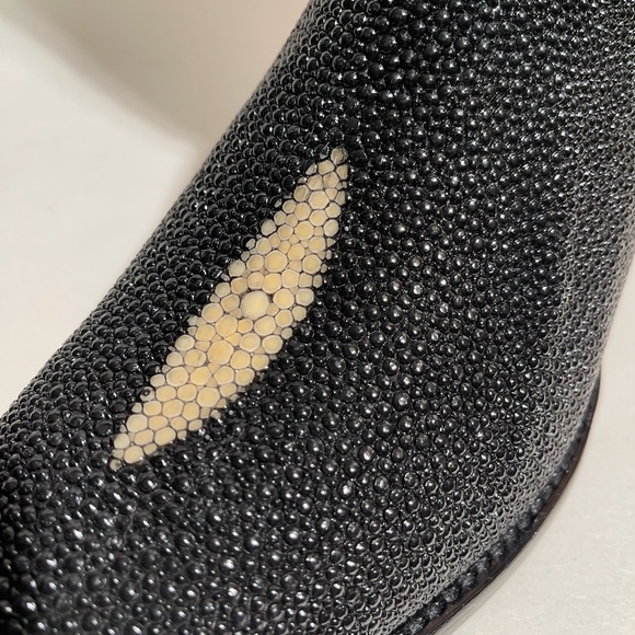 RARE! Stingray and goat leather boots by Rudy Lara size 11 EE. Handmade. NEW! - Picture 9 of 16